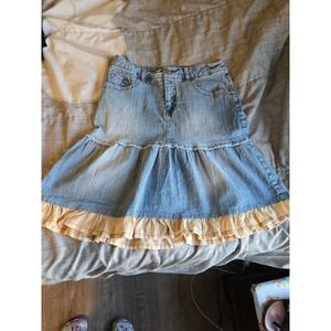 Vintage Mudd Brand Denim Skirt Juniors 16 90s Y2k